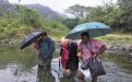 Crossing the river